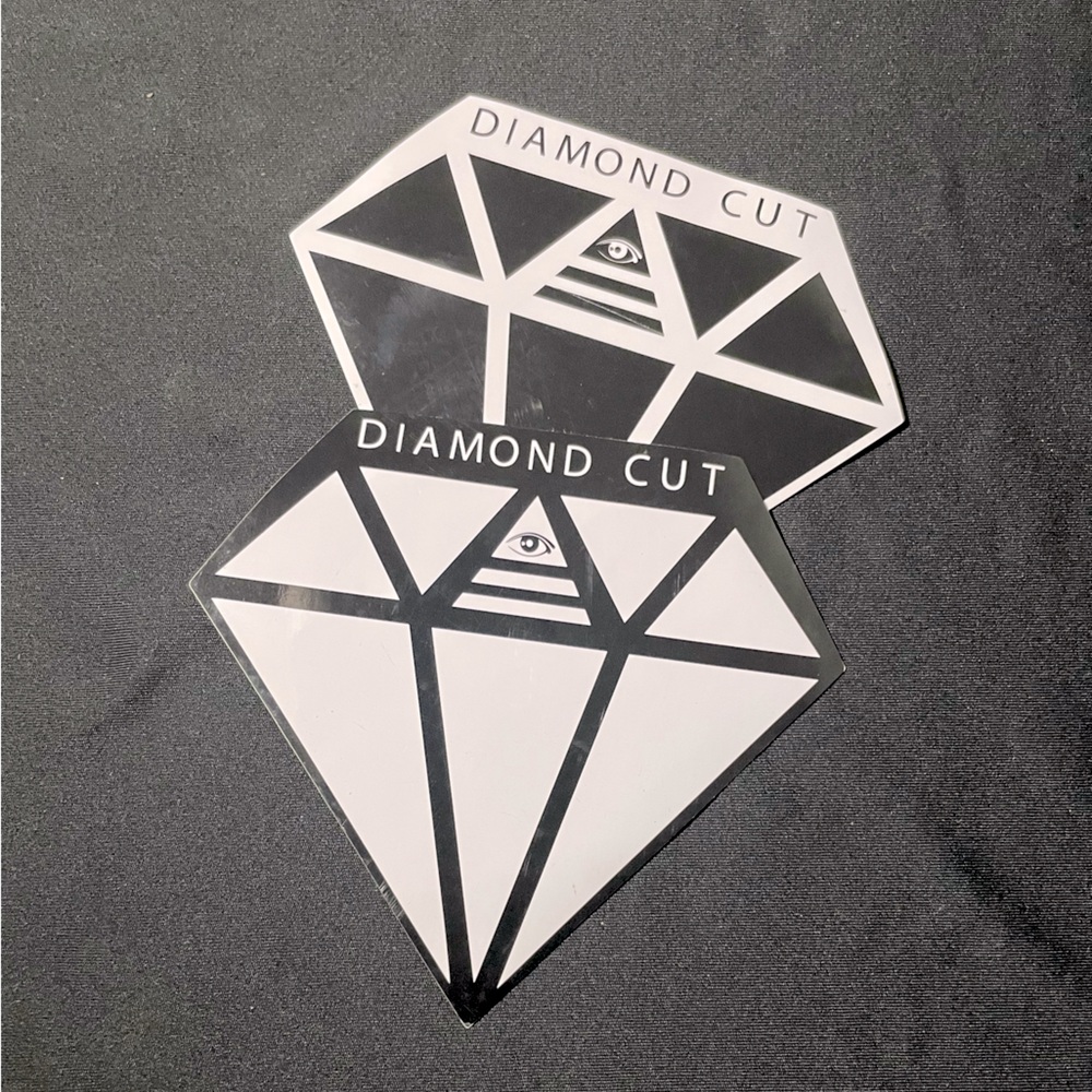 2 new Diamond Cut Stickers